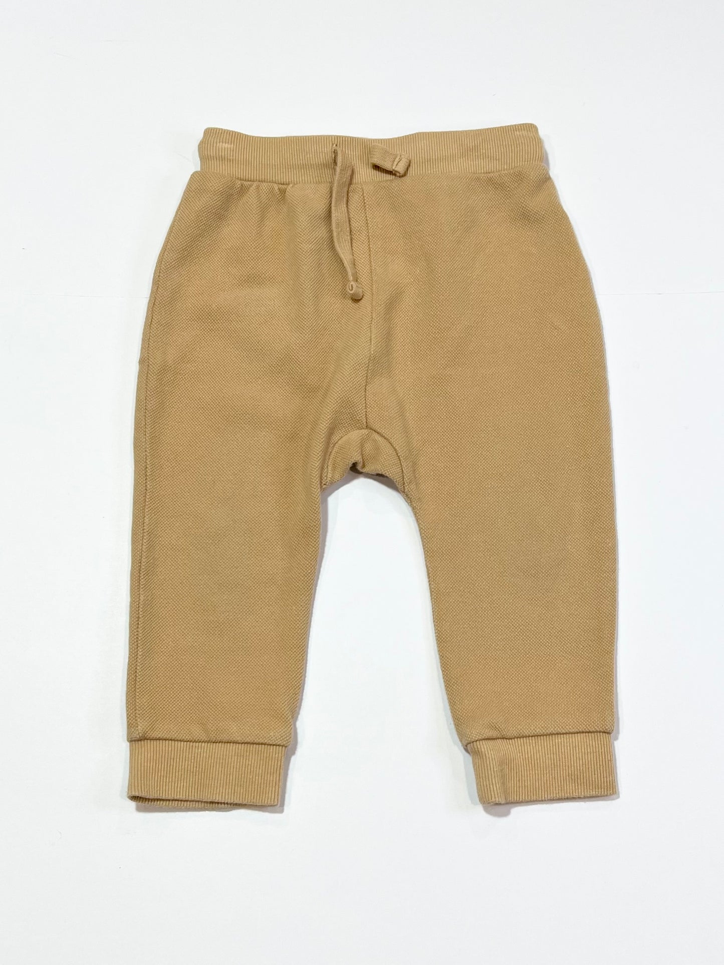 Brown waffle trackies - Size 2