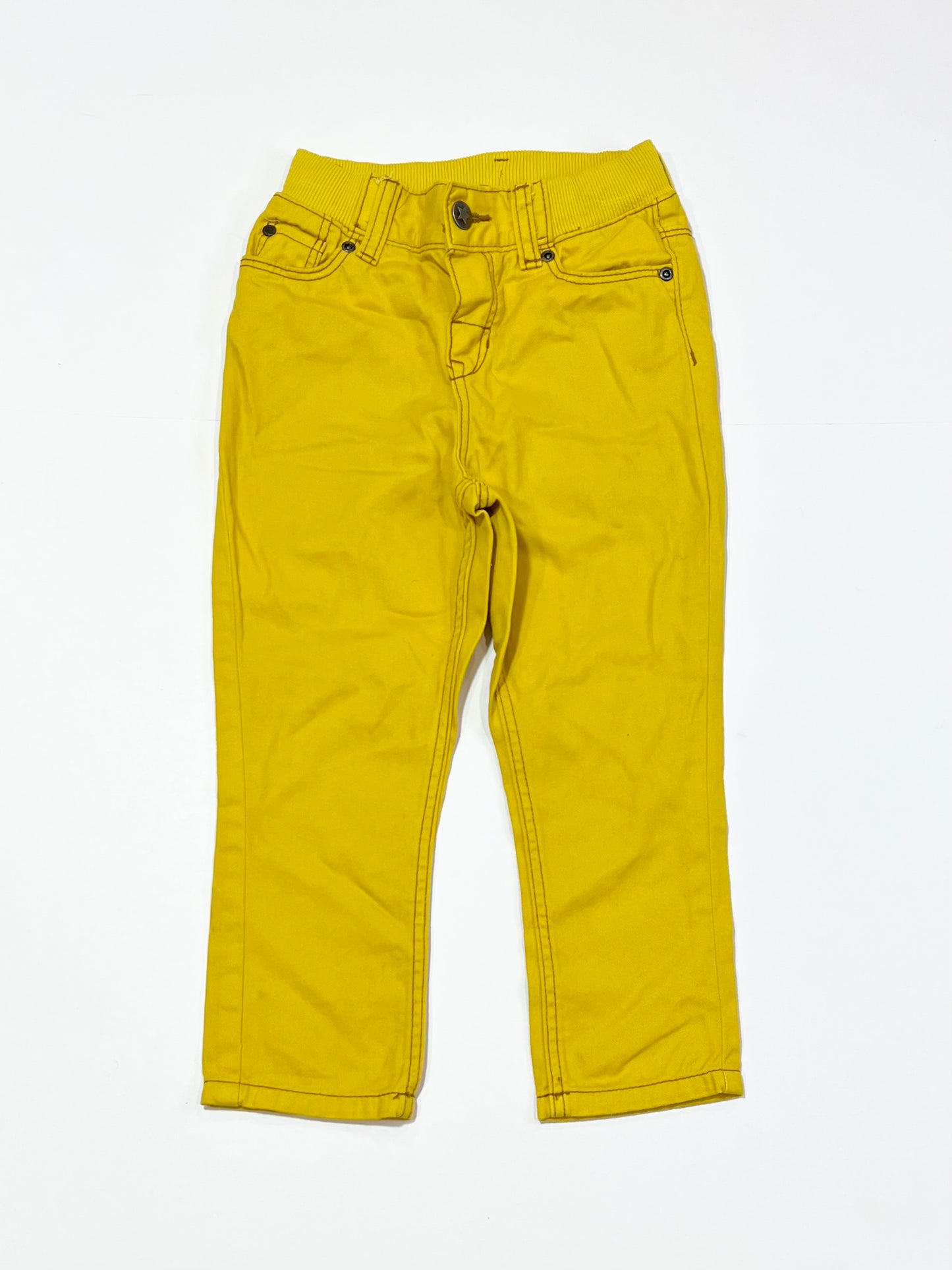 Yellow pull-up pants - Size 2