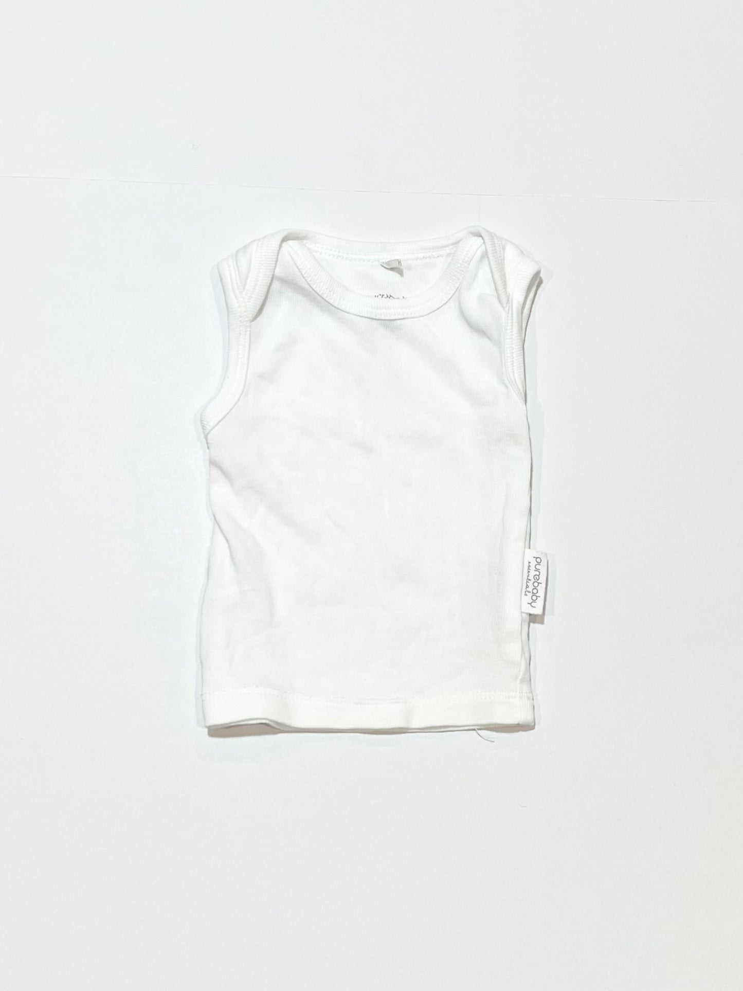 White singlet - Size 00000