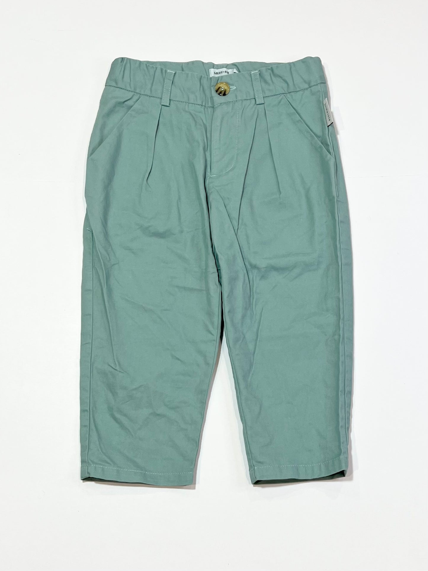 Sage green trousers - Size 2