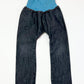 Pull-up denim pants - Size 2-3