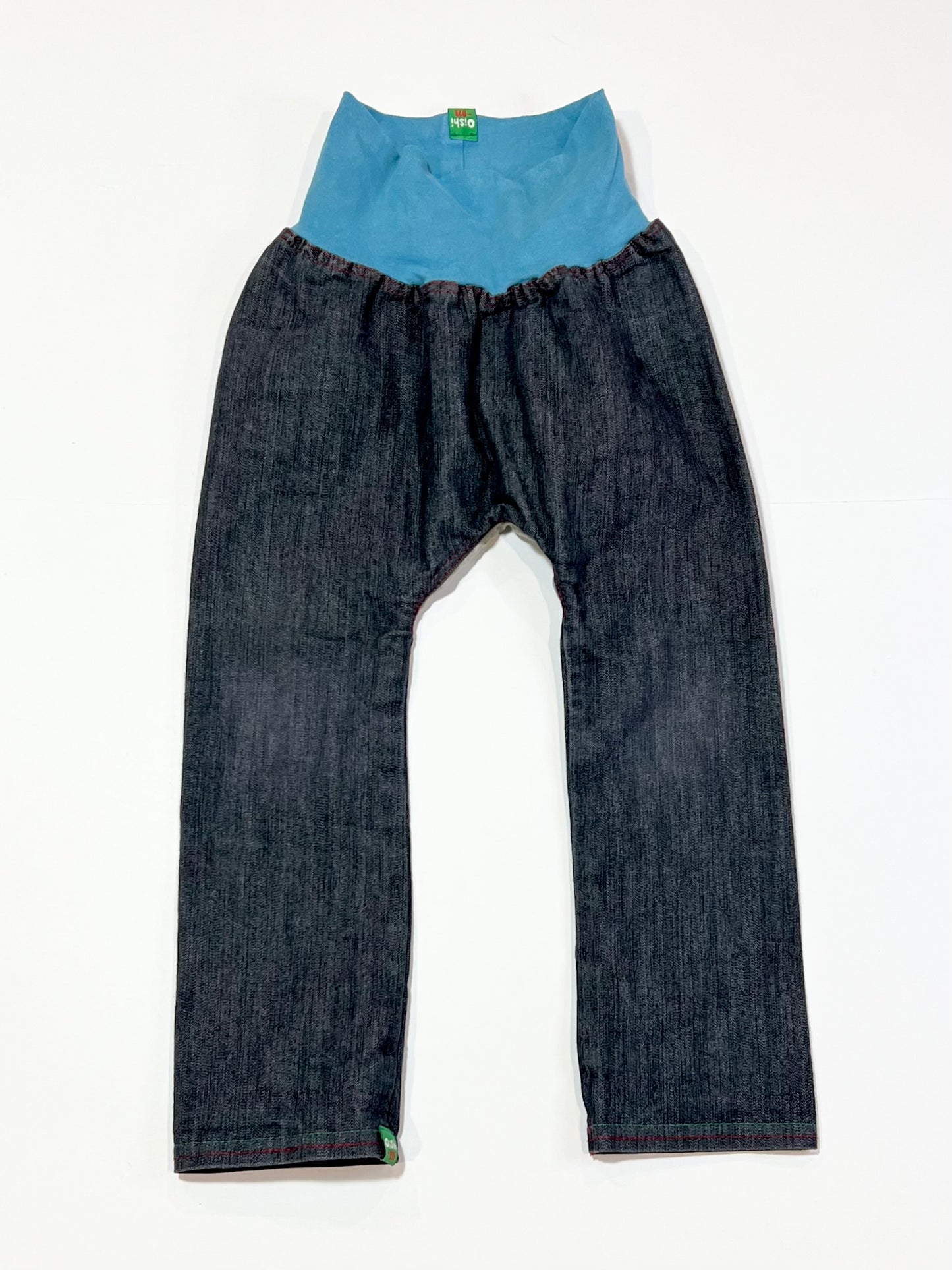Pull-up denim pants - Size 2-3