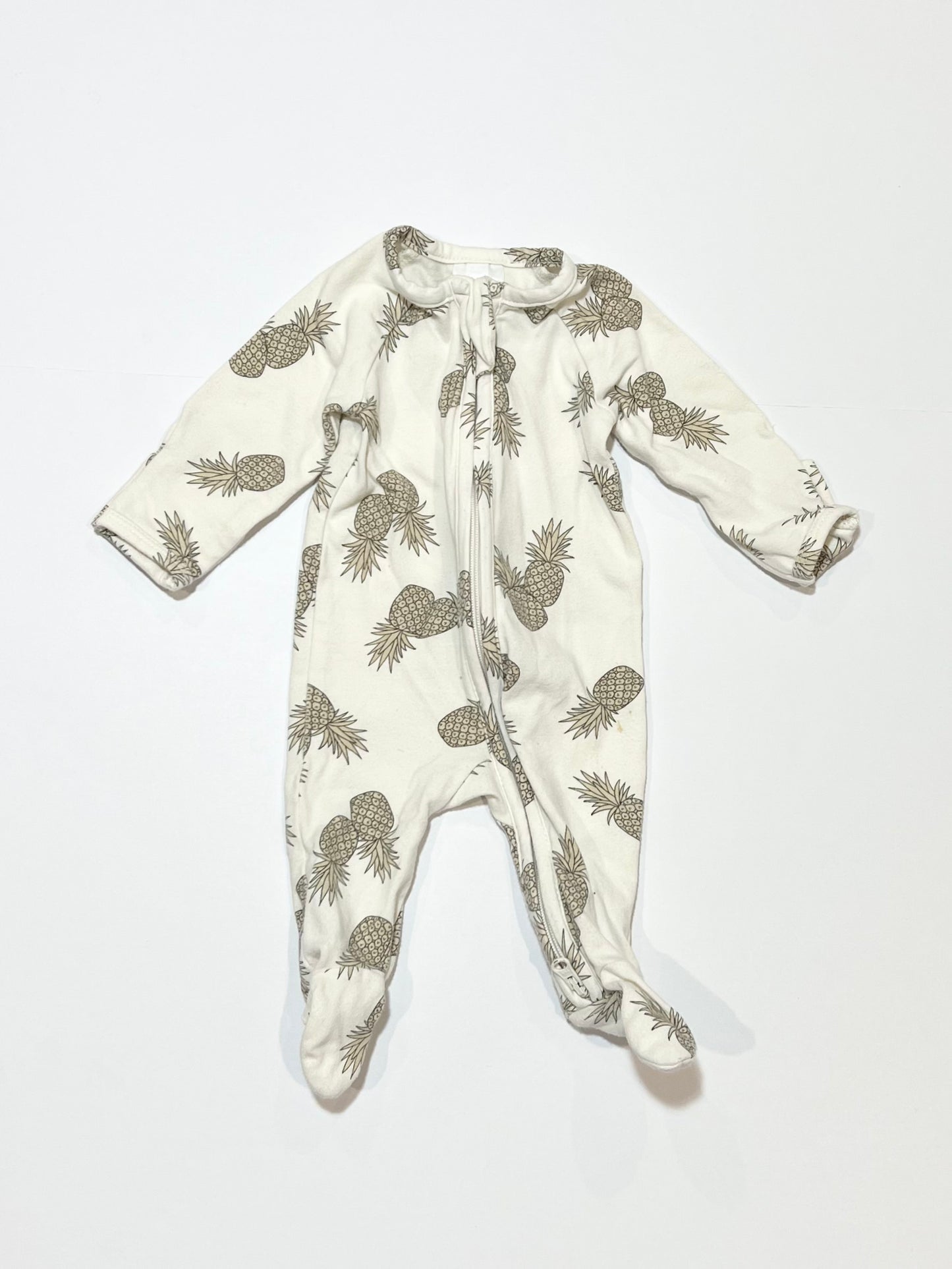 Pineapple zip onesie - Size 00000