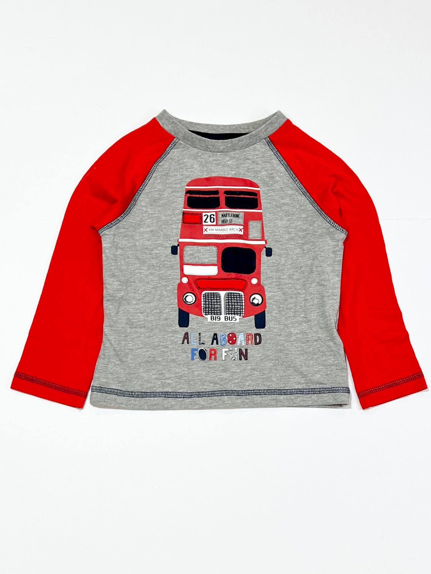 London bus top - Size 2-3