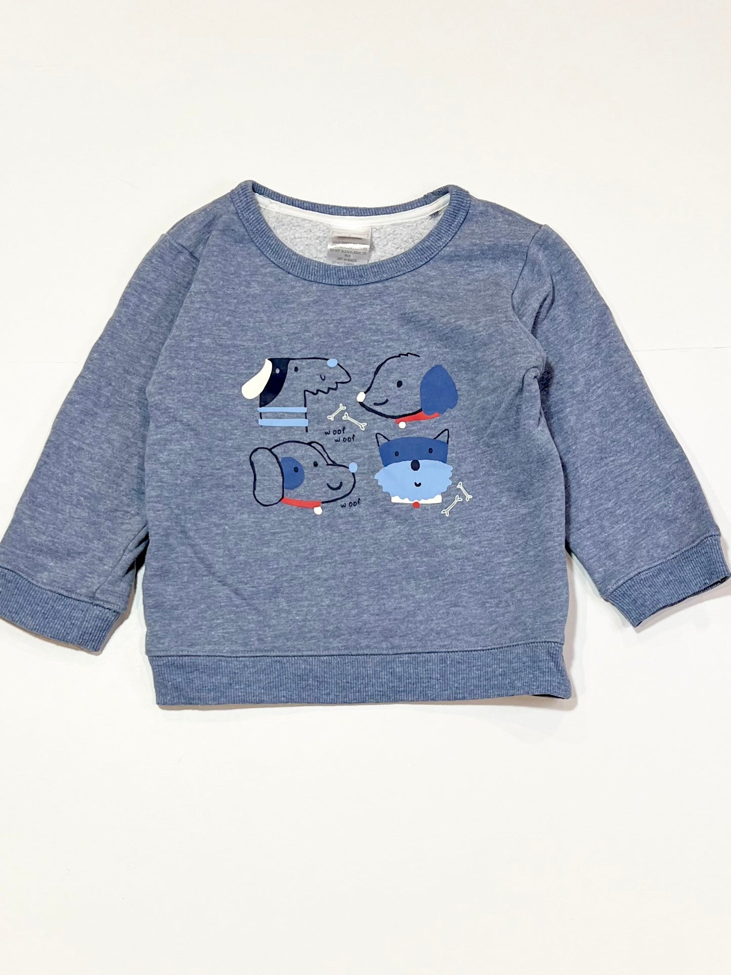 Blue puppies sweater - Size 2