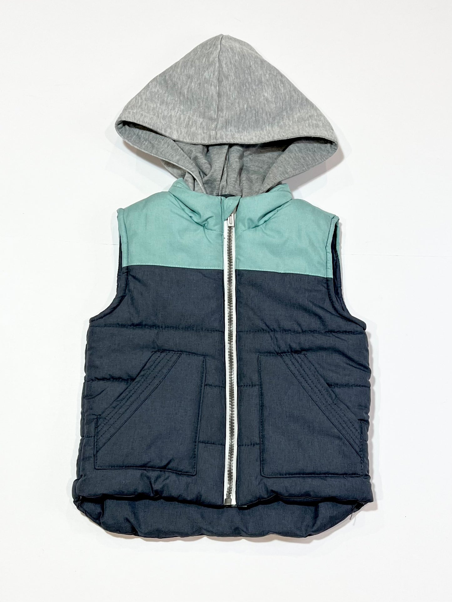 Hooded puffer vest - Size 2