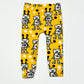 Yellow robot leggings - Size 6-9 months