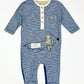 Striped puppy onesie - Size 6-9 months