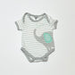 Striped elephant bodysuit - Size 0000