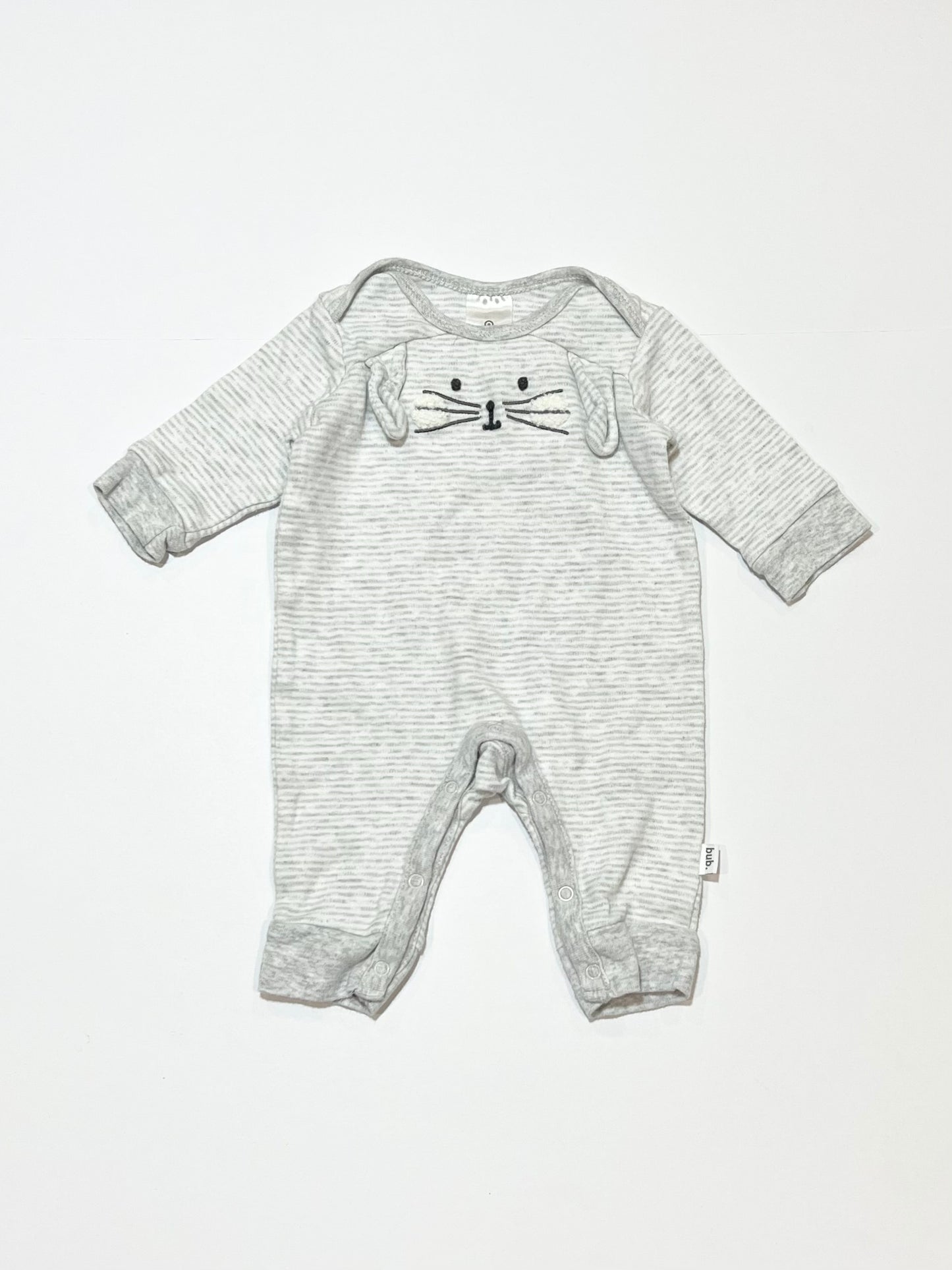 Grey bunny onesie - Size 0000