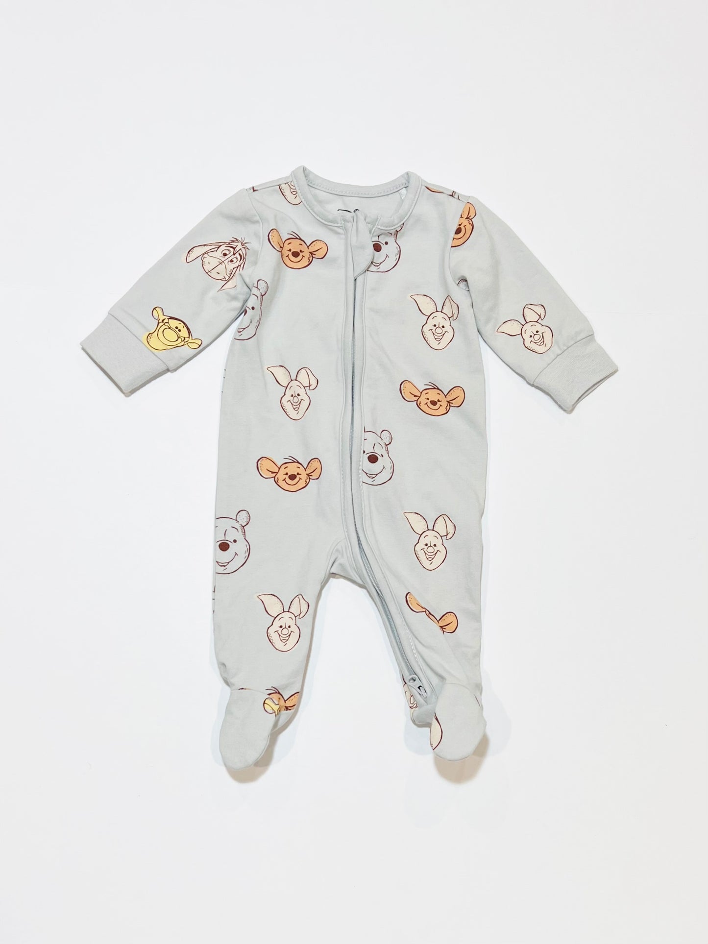 Winnie the Pooh zip onesie - Size 0000