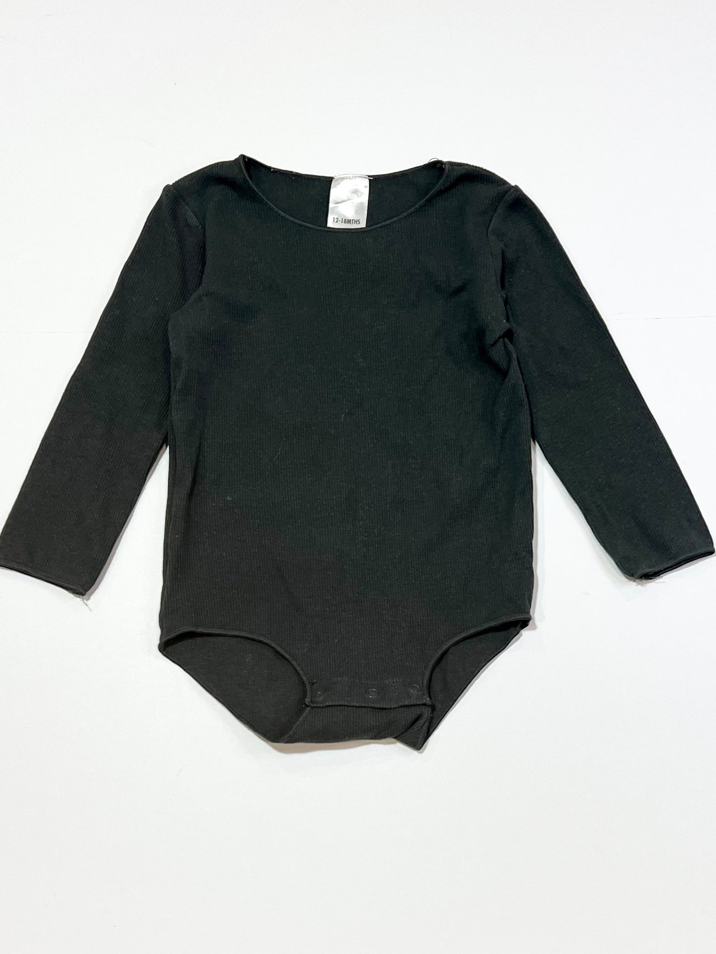 Grey ribbed bodysuit - Size 1