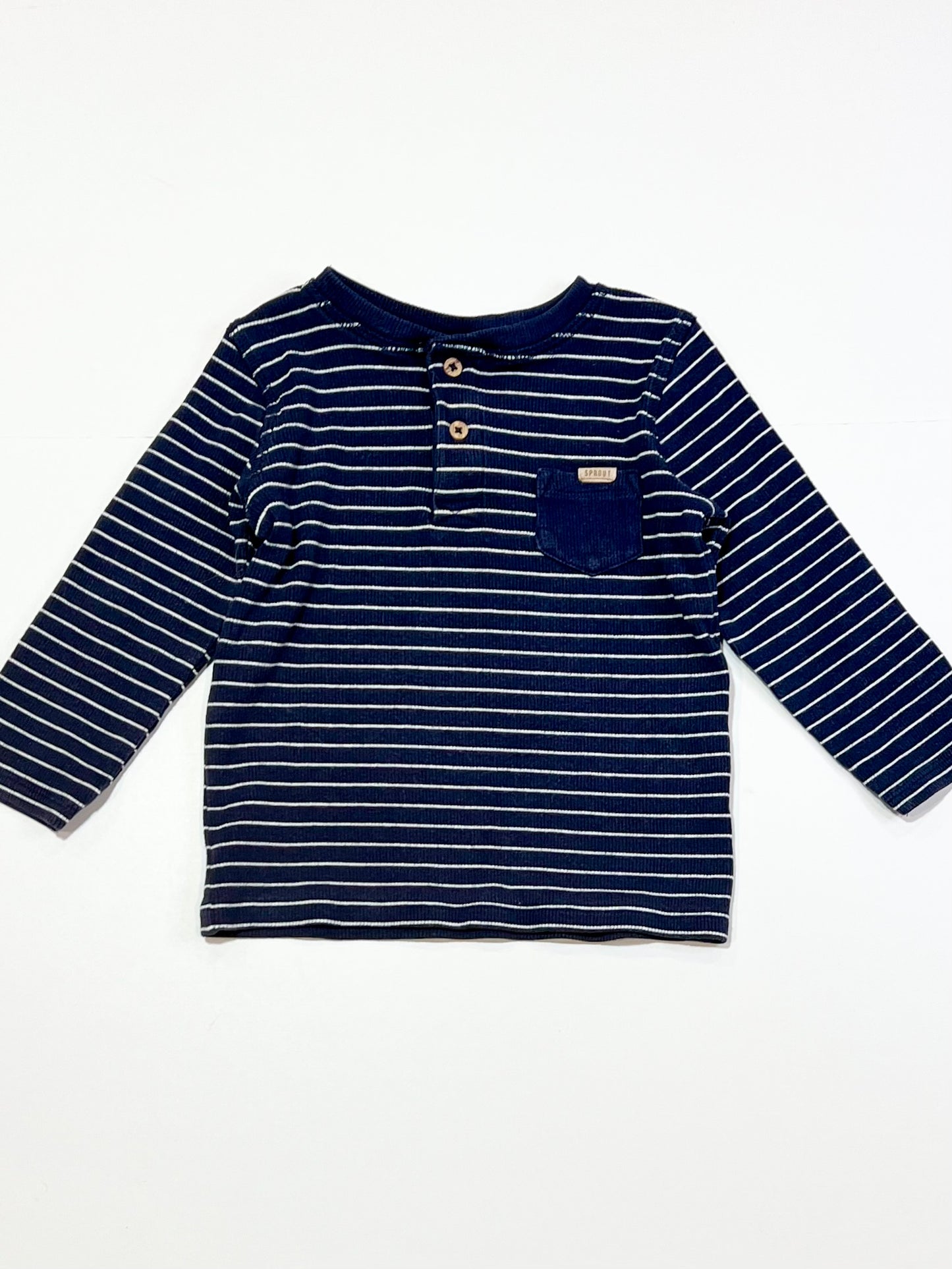 Ribbed henley top - Size 1