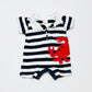 Striped crab romper - Size 0000
