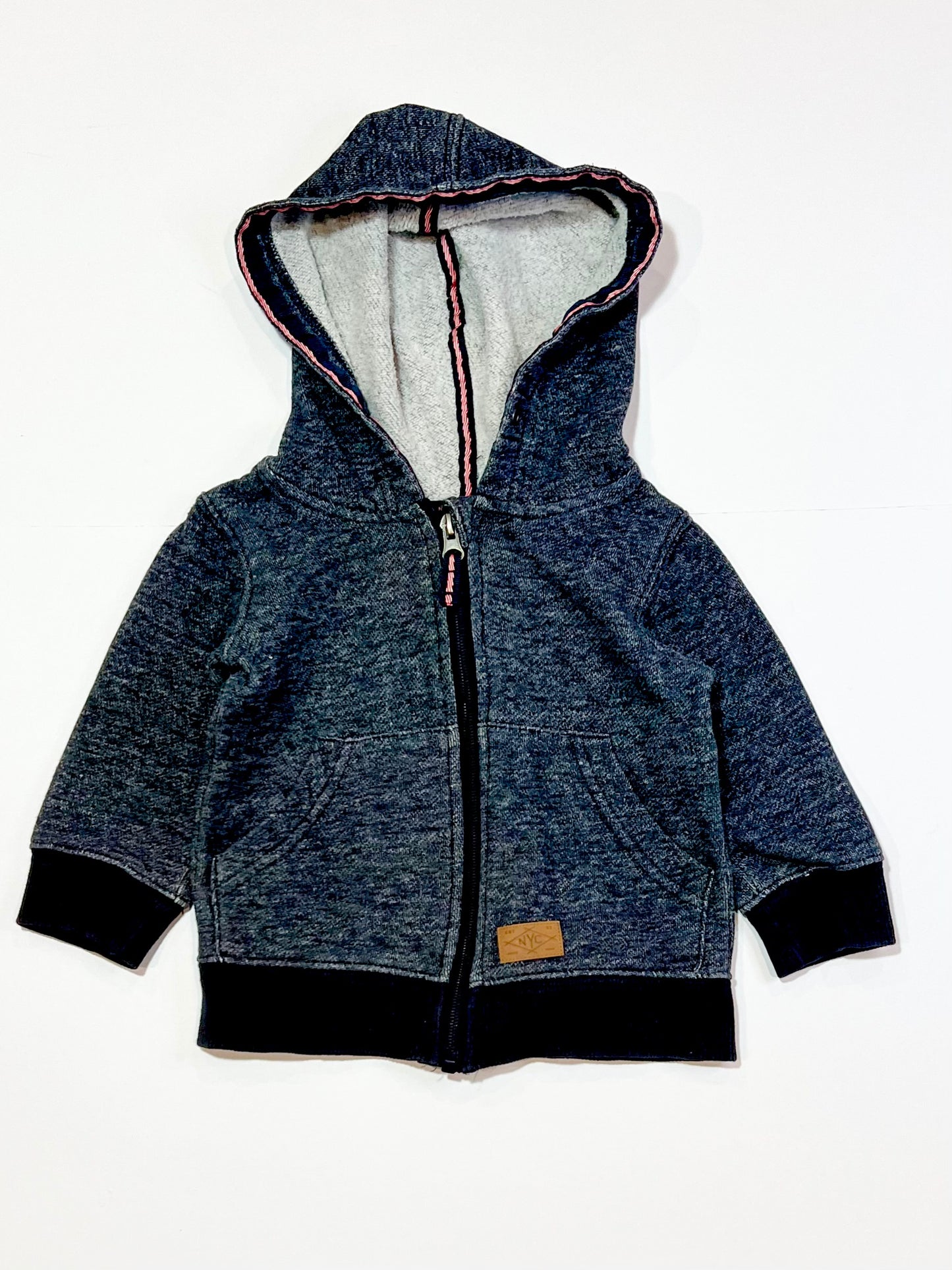 Navy zip hoodie - Size 1