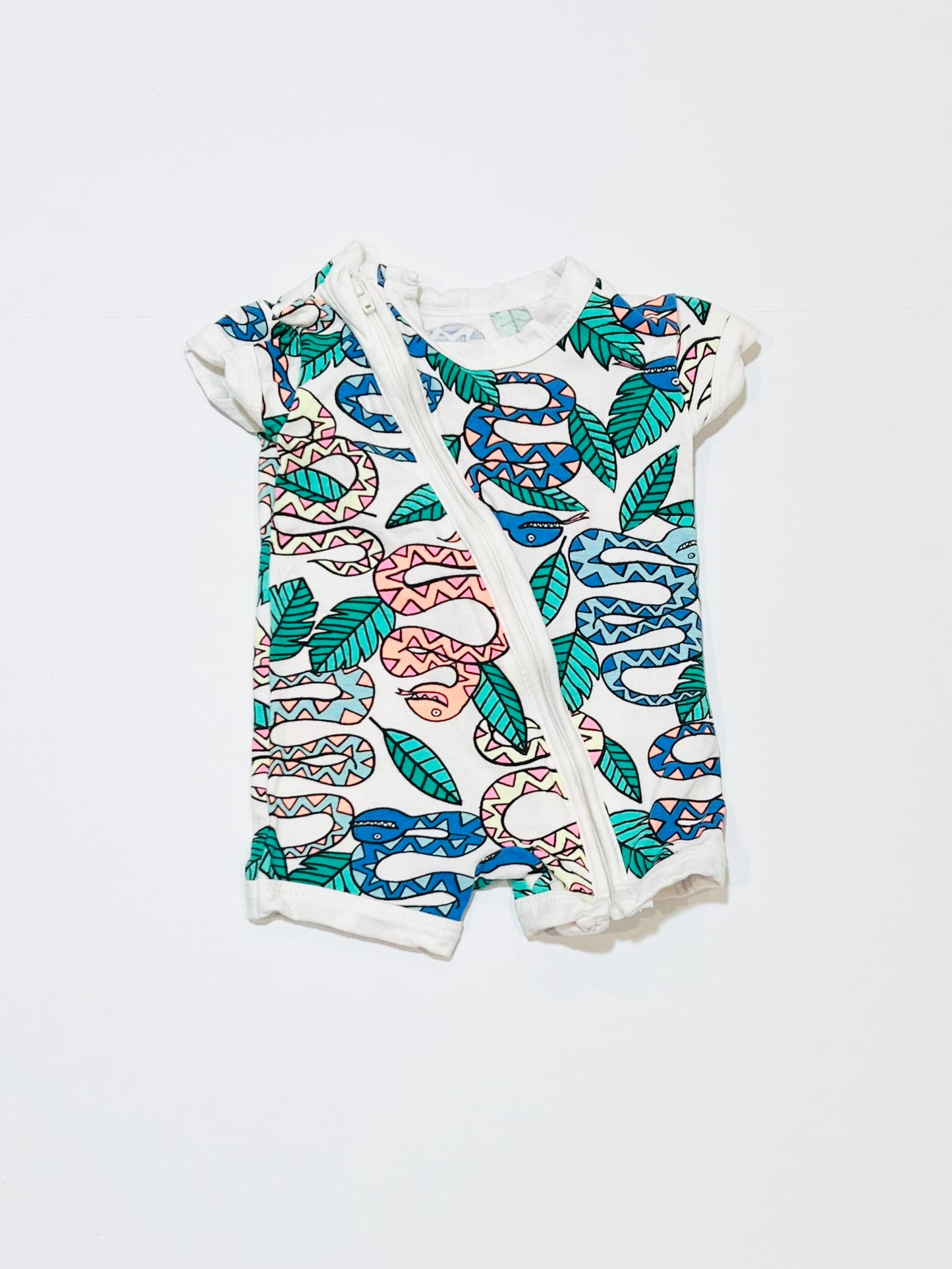 Snakes zip romper - Size 0000