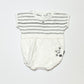 Striped whale romper - Size 0000