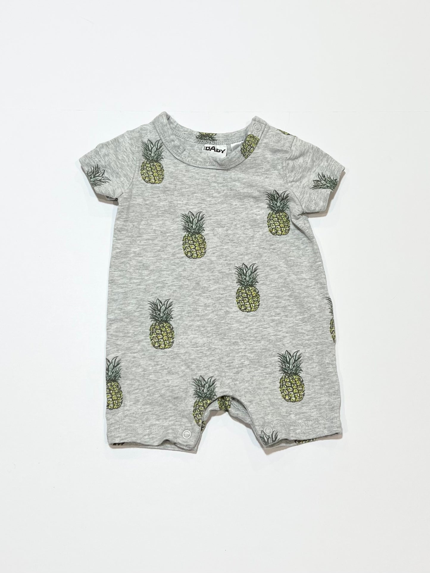 Grey pineapple romper - Size 0000