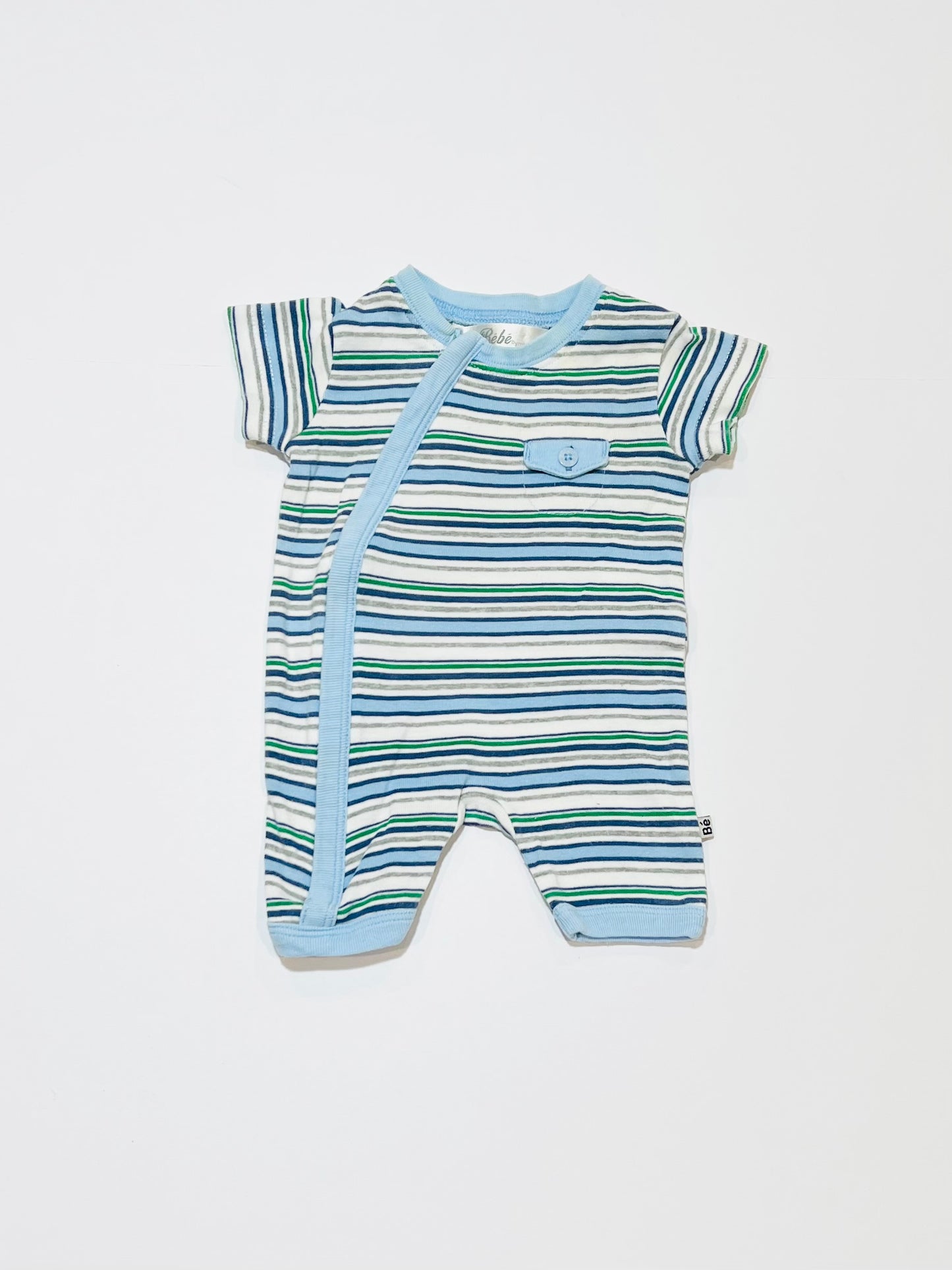 Striped zip romper - Size 0000