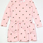 Pink spot jersey dress - Size 4