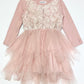 Dusty pink tulle dress - Size 4