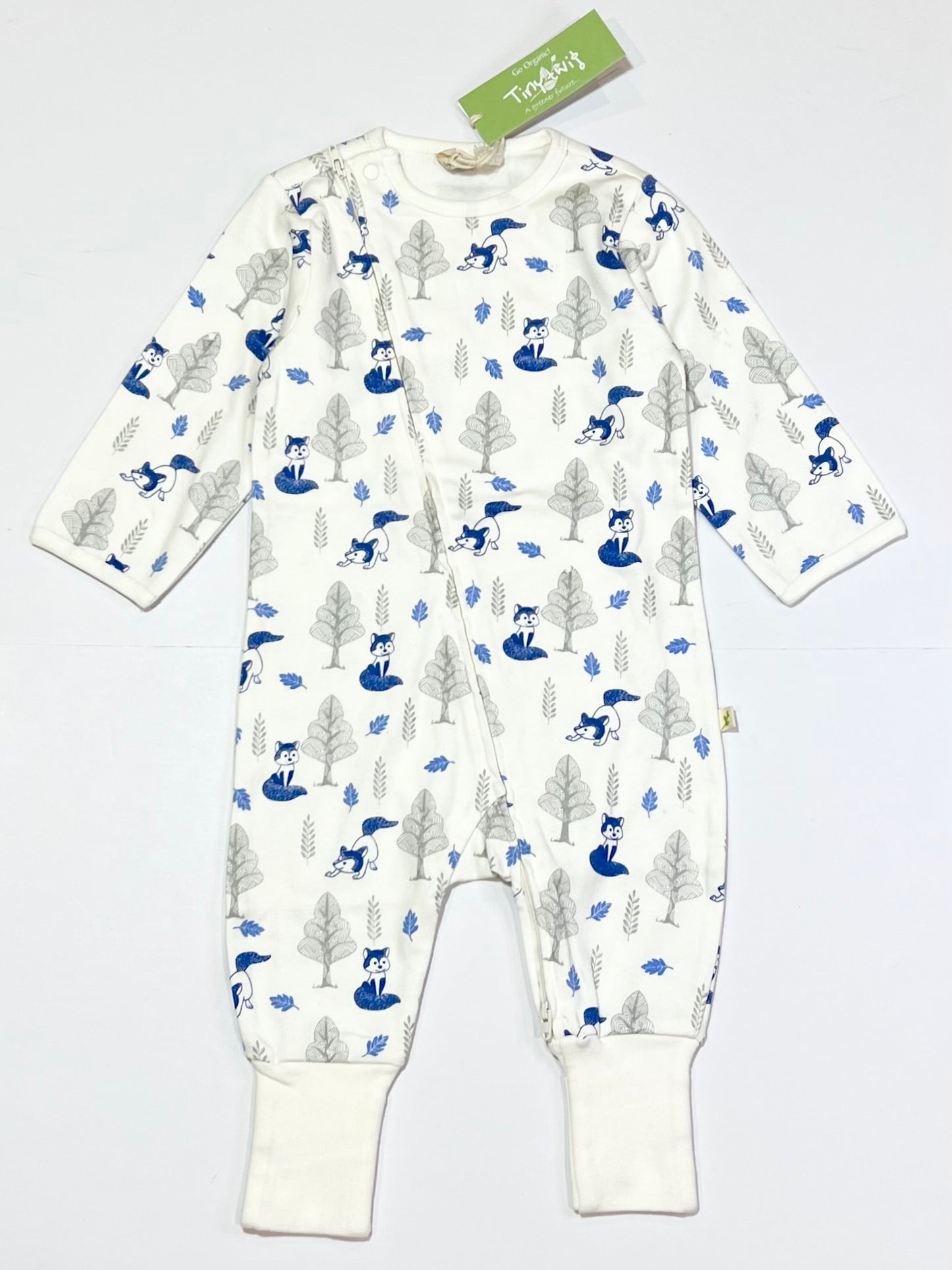 Blue fox zip onesie brand new - Size 1