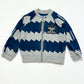 Zigzag zip sweater - Size 9-12 months