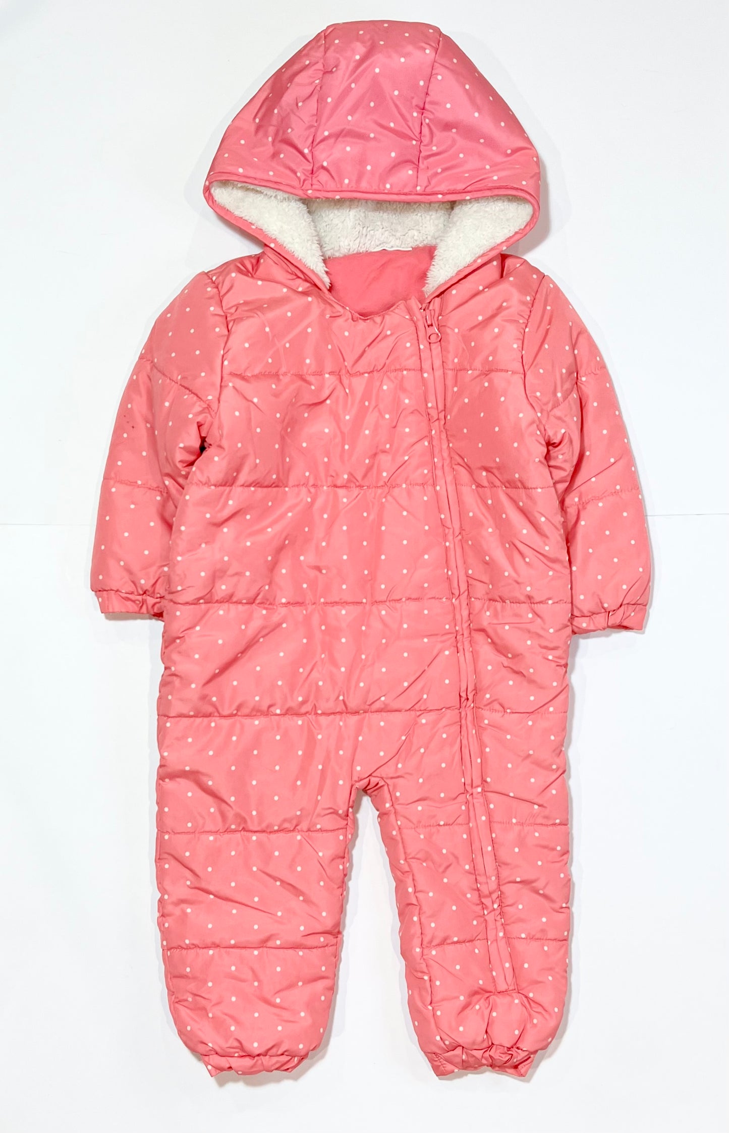 Pink spot coverall - Size 1
