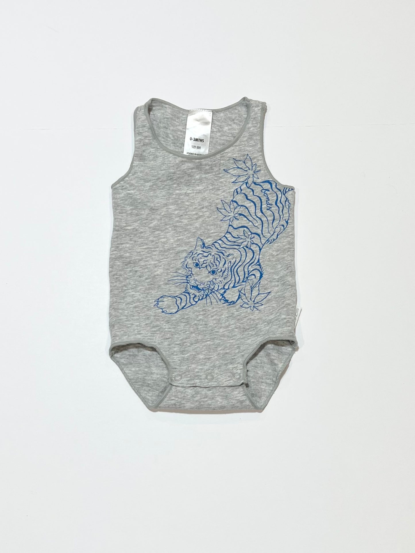 Grey tiger bodysuit - Size 000