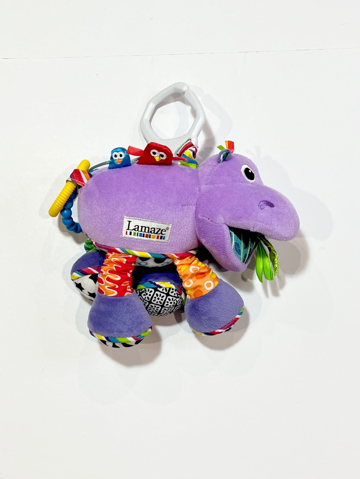 Colourful hippo pram toy