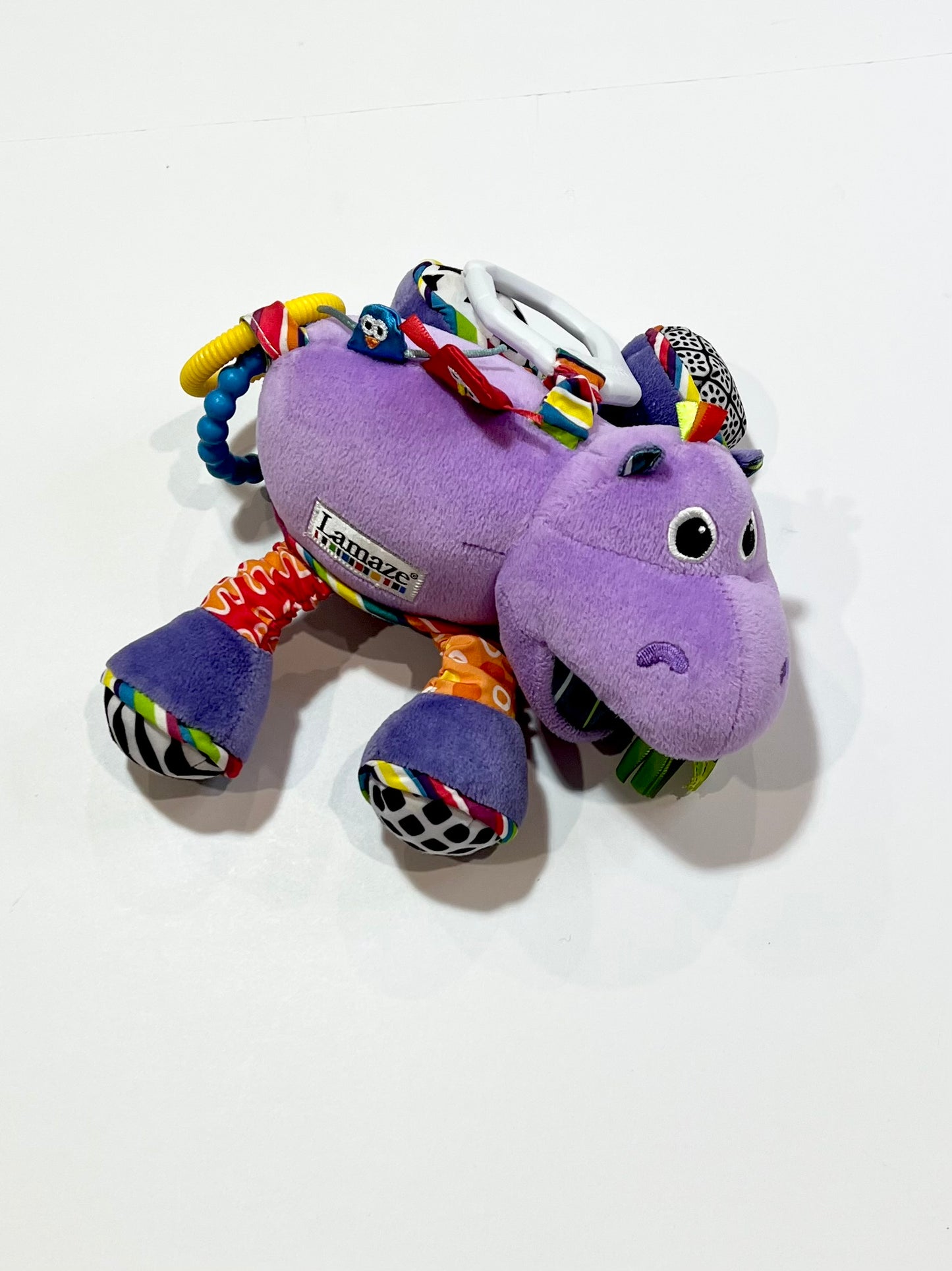 Colourful hippo pram toy