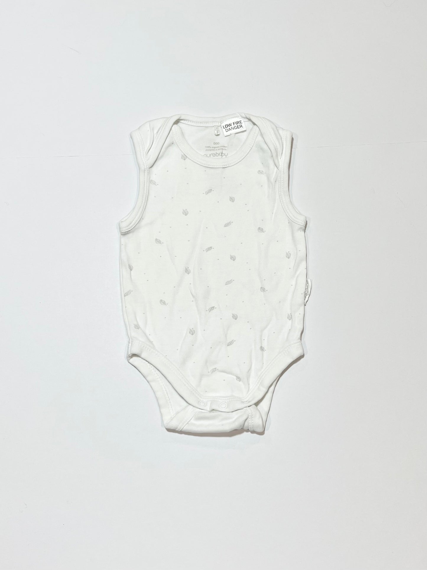 Grey leaf bodysuit - Size 000