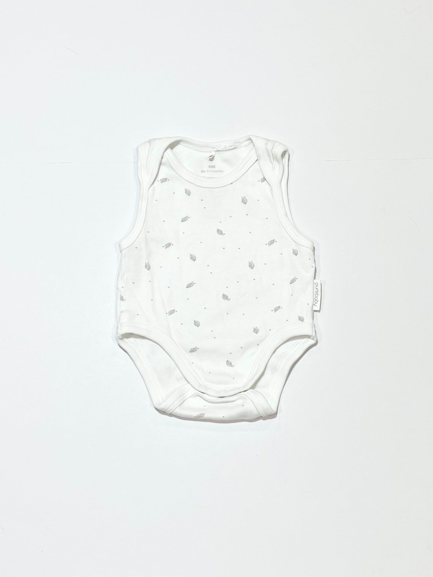 Grey leaf bodysuit - Size 000