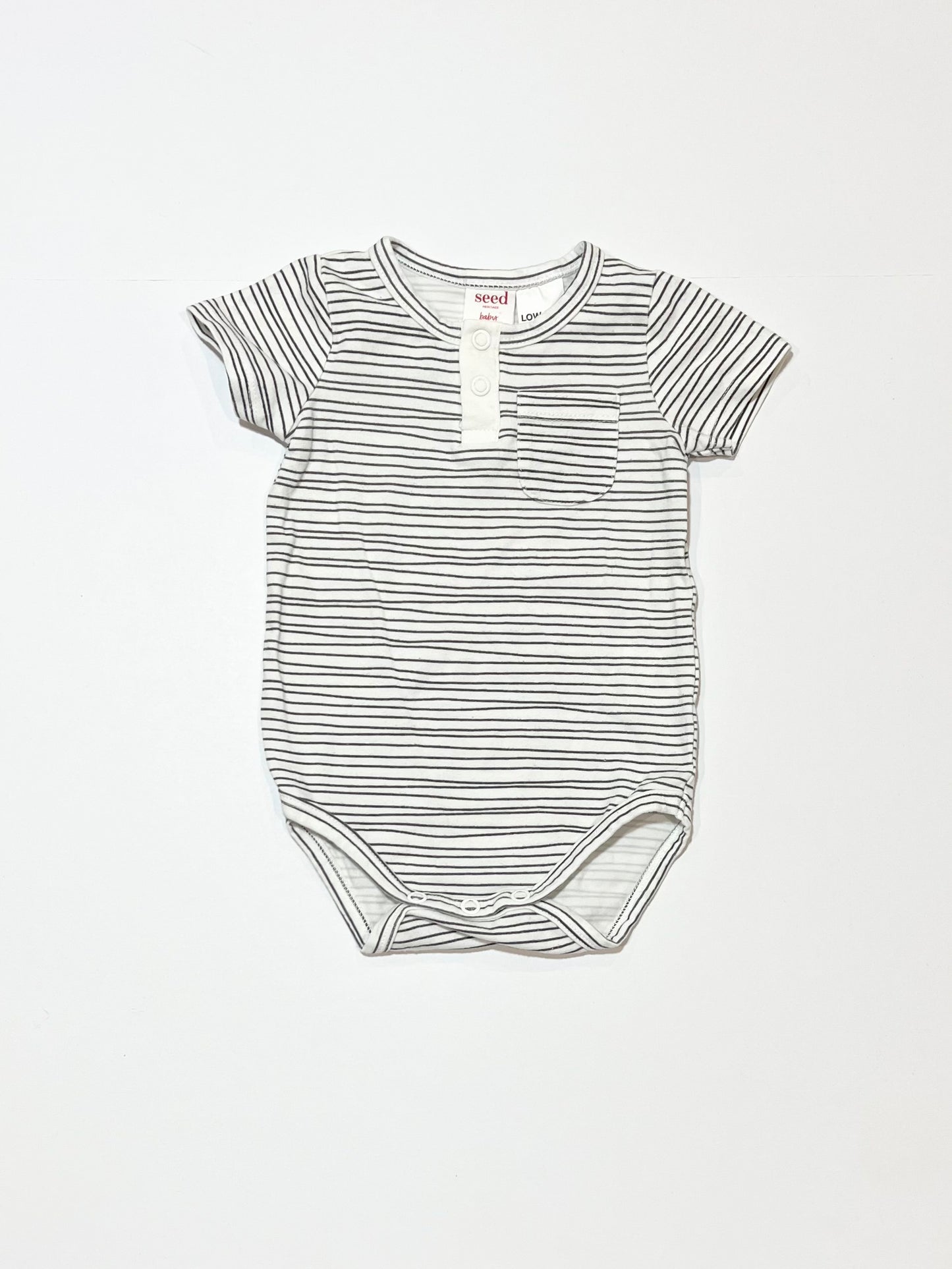 Striped henley bodysuit - Size 000