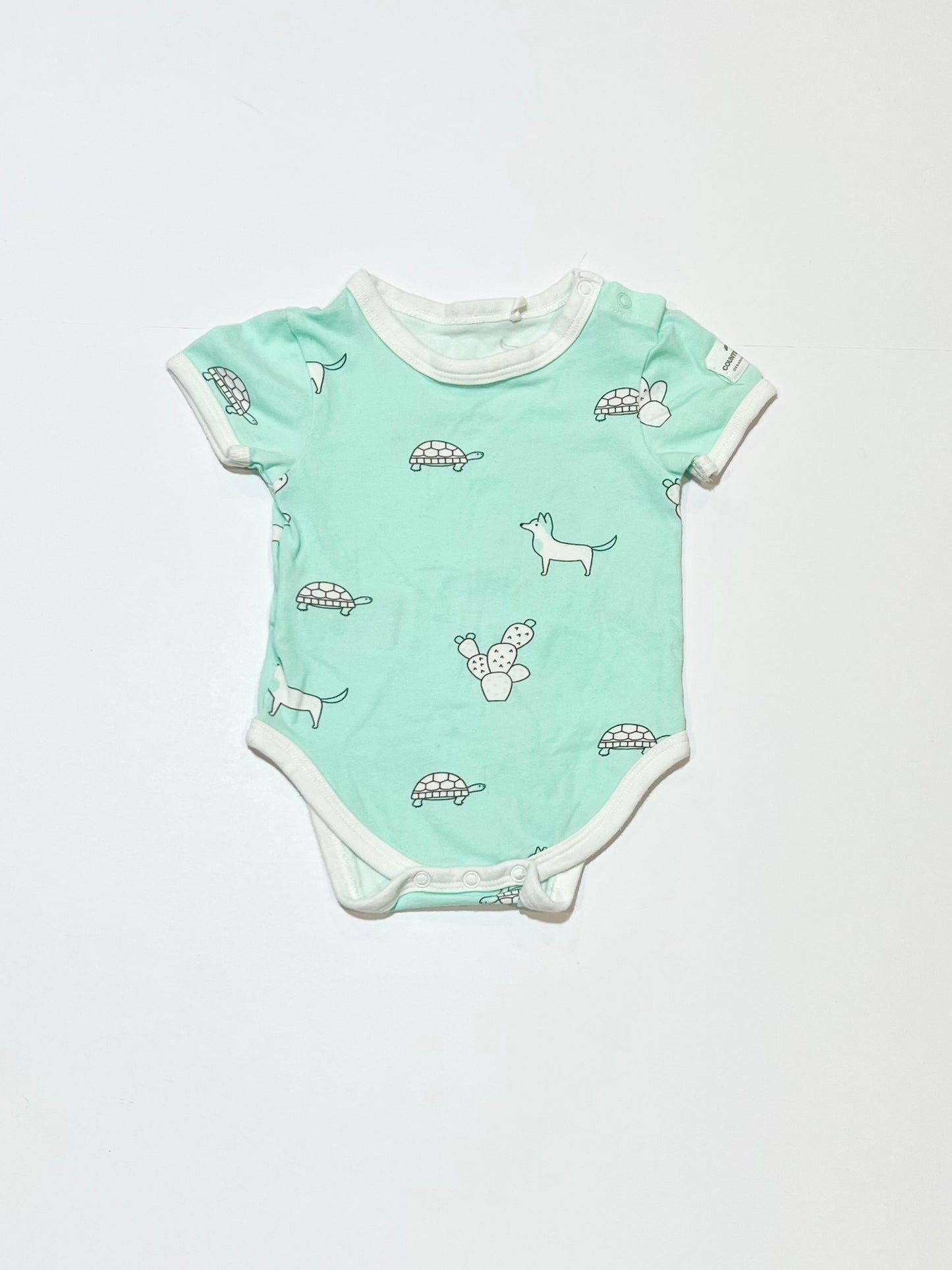 Green animals bodysuit - Size 000