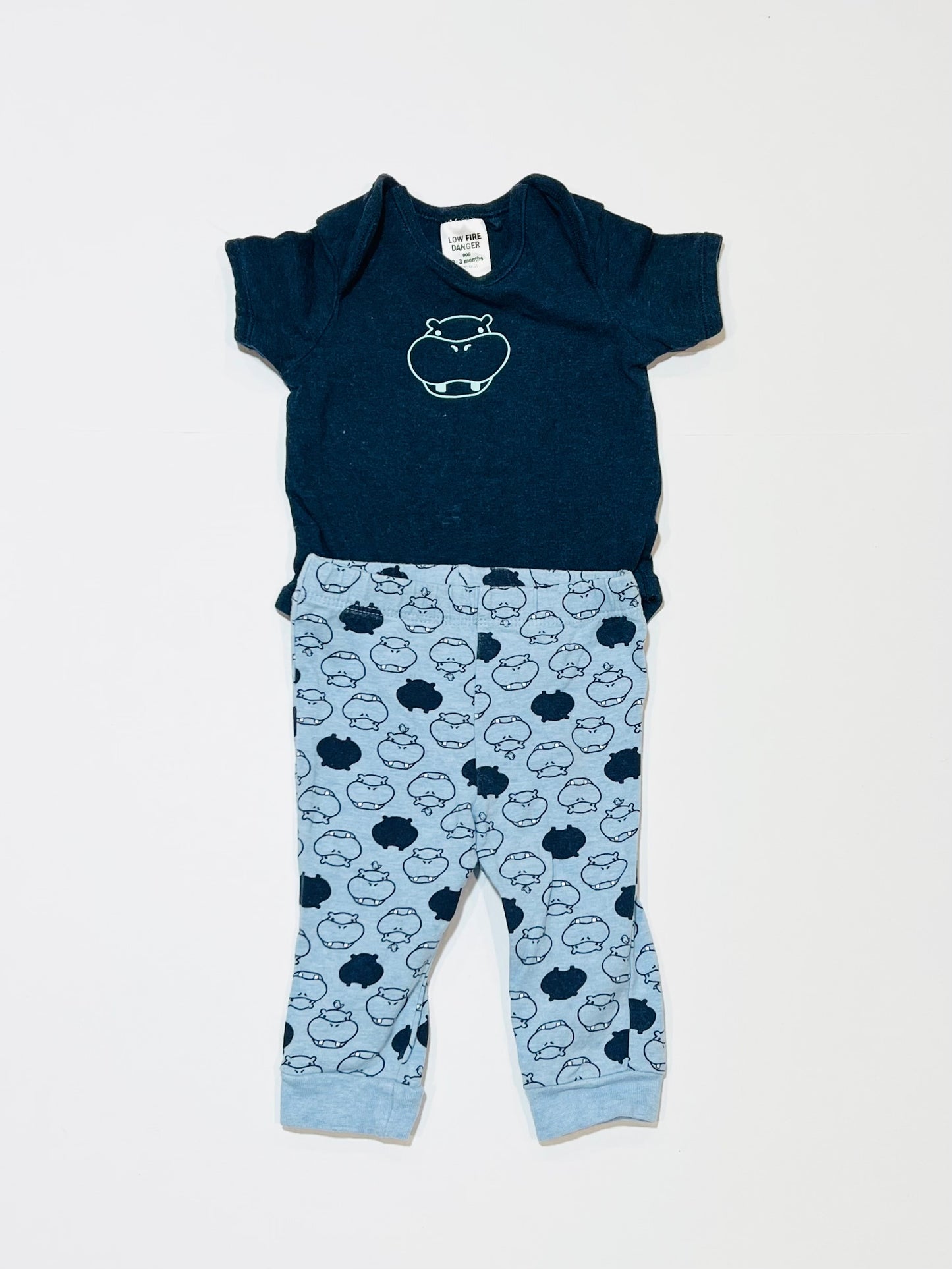Blue hippo set - Size 000