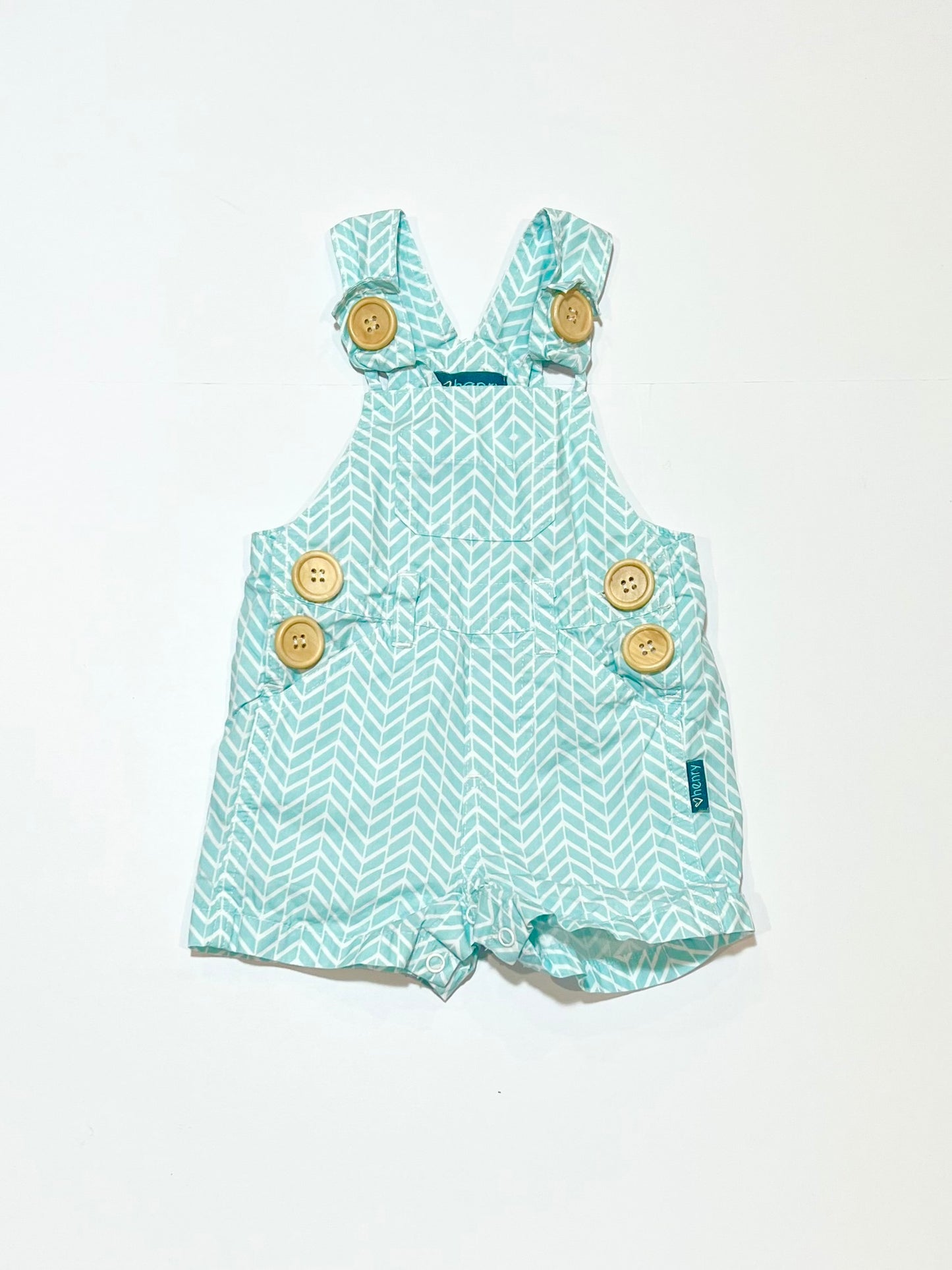 Blue patterned overalls - Size 000