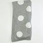 Grey spot pram blanket