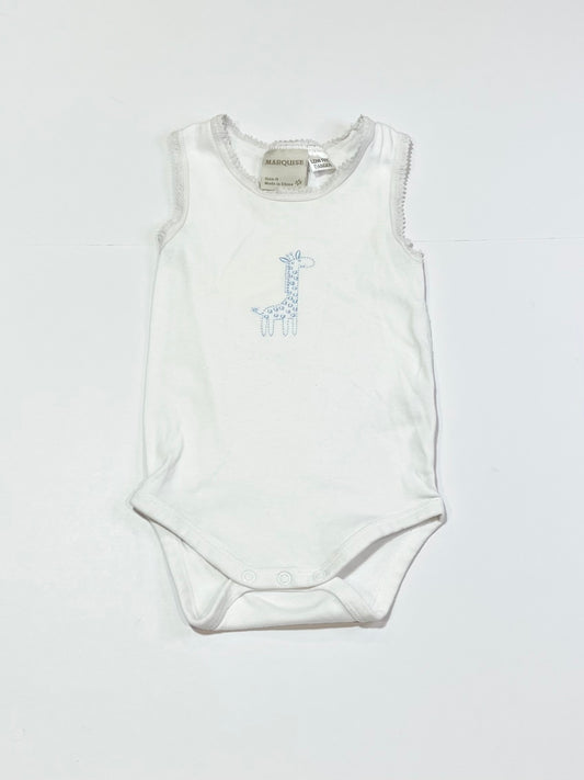 Blue giraffe bodysuit - Size 0