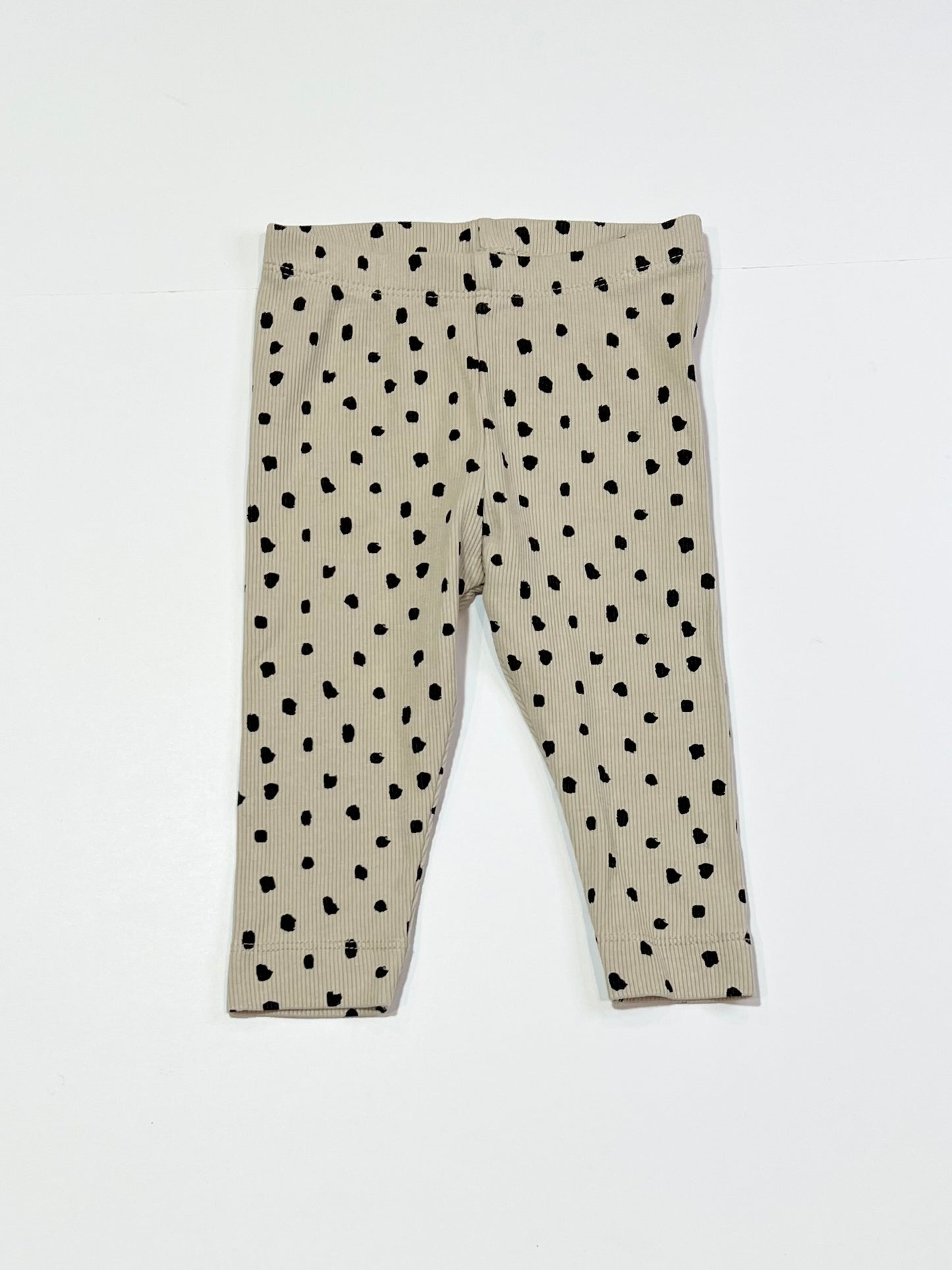 Spotty ribbed leggings - Size 6-9 months