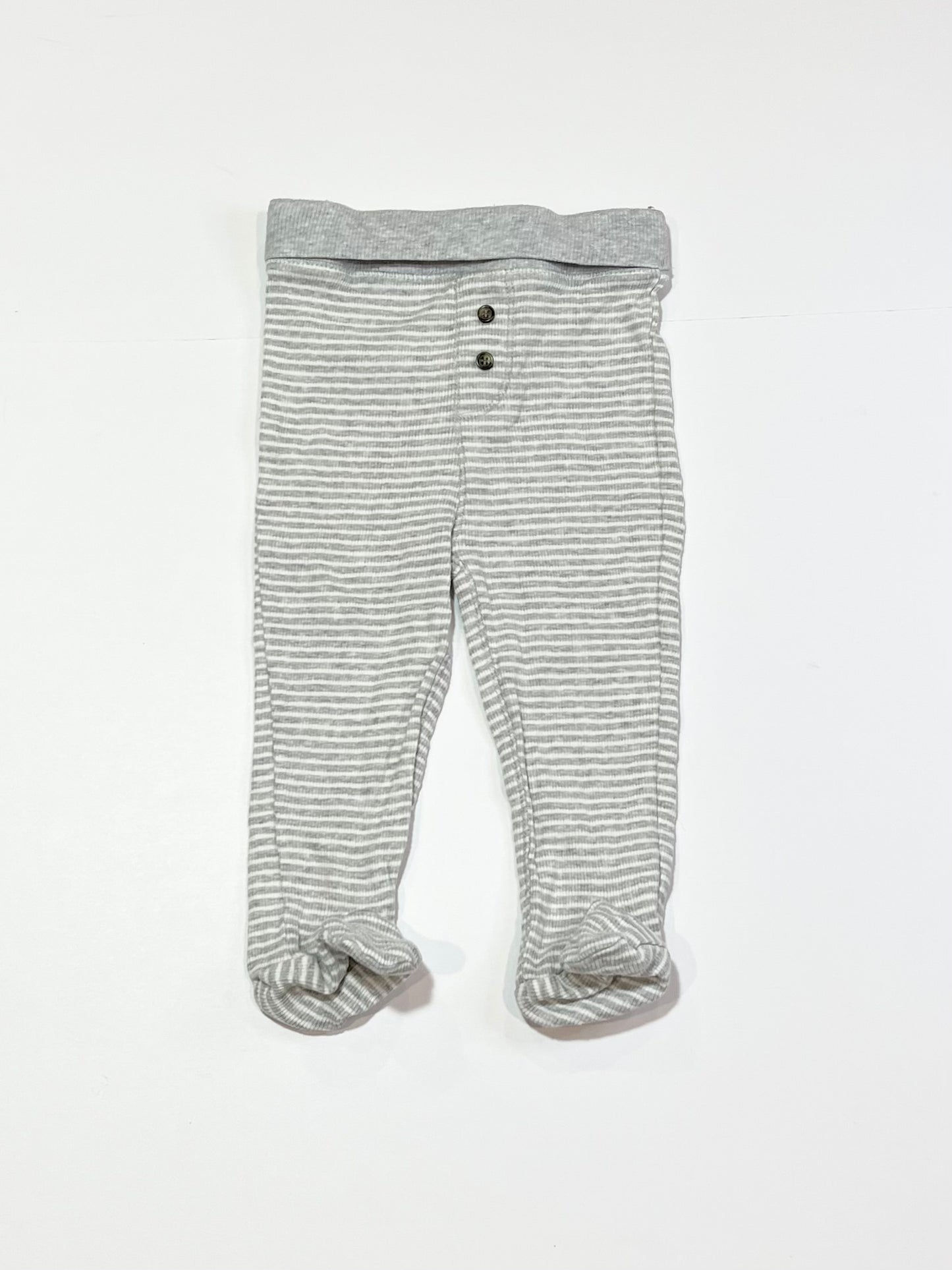 Ribbed footed pants - Size 0