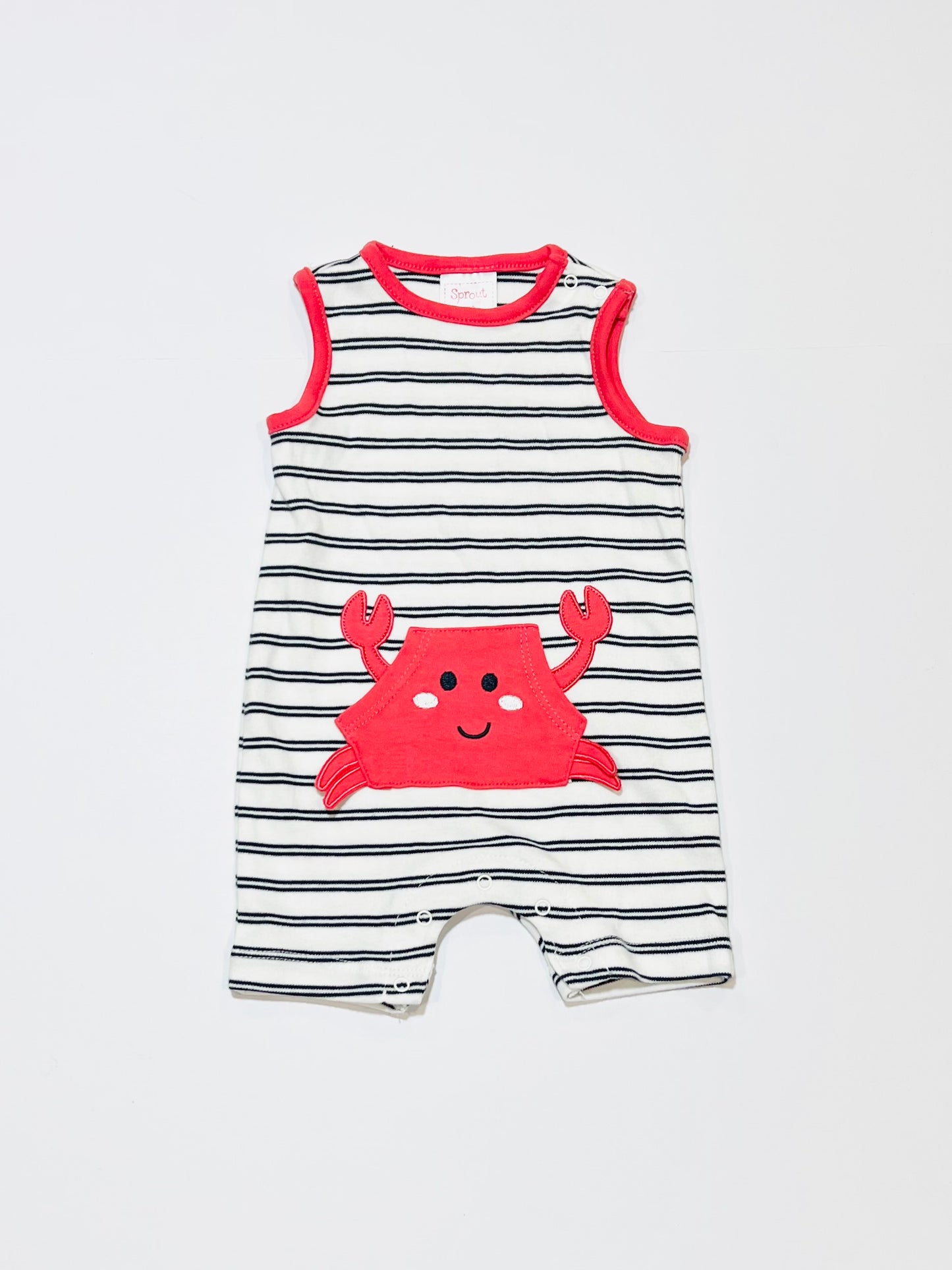 Striped crab romper - Size 000