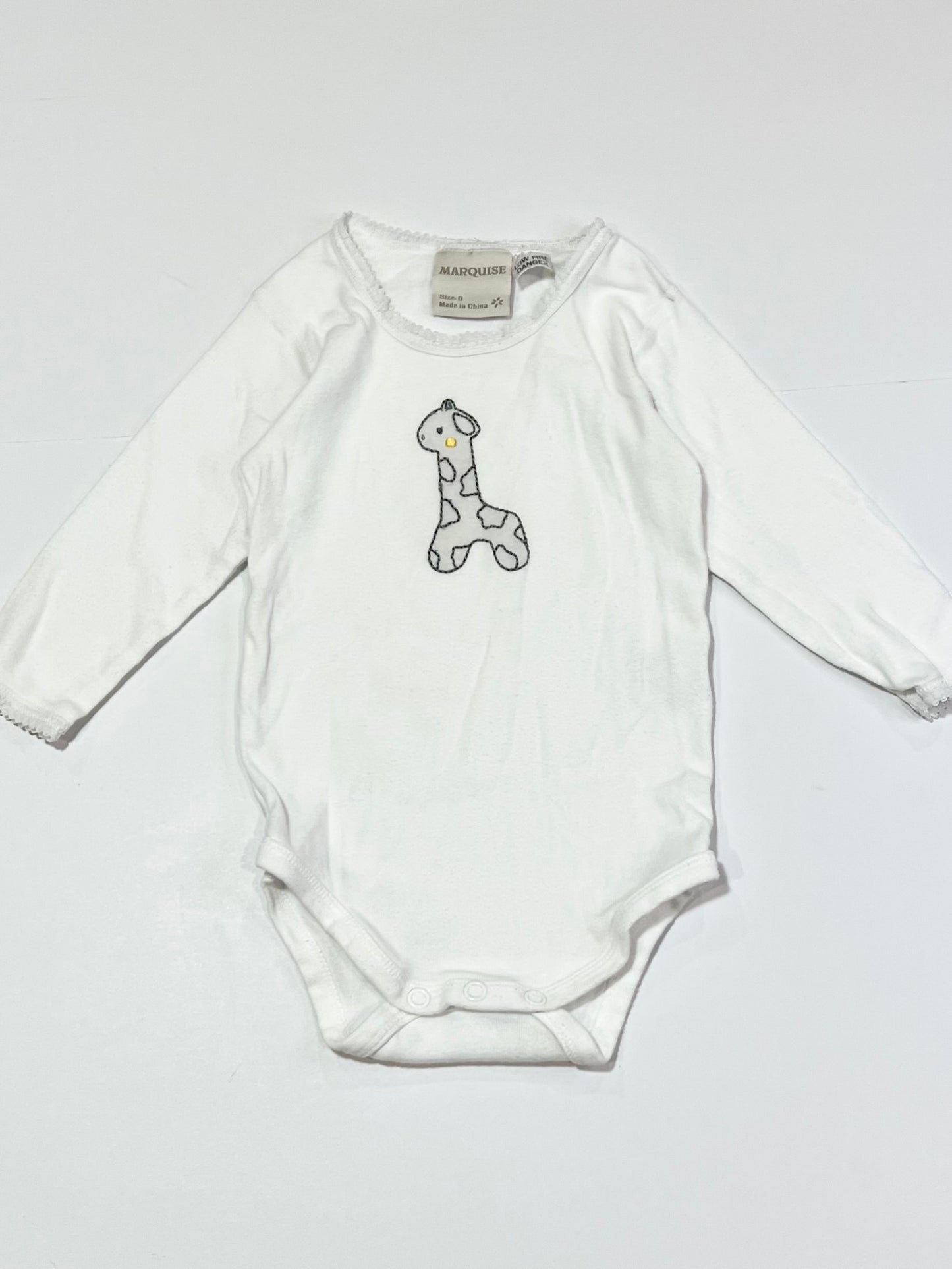 White giraffe bodysuit - Size 0