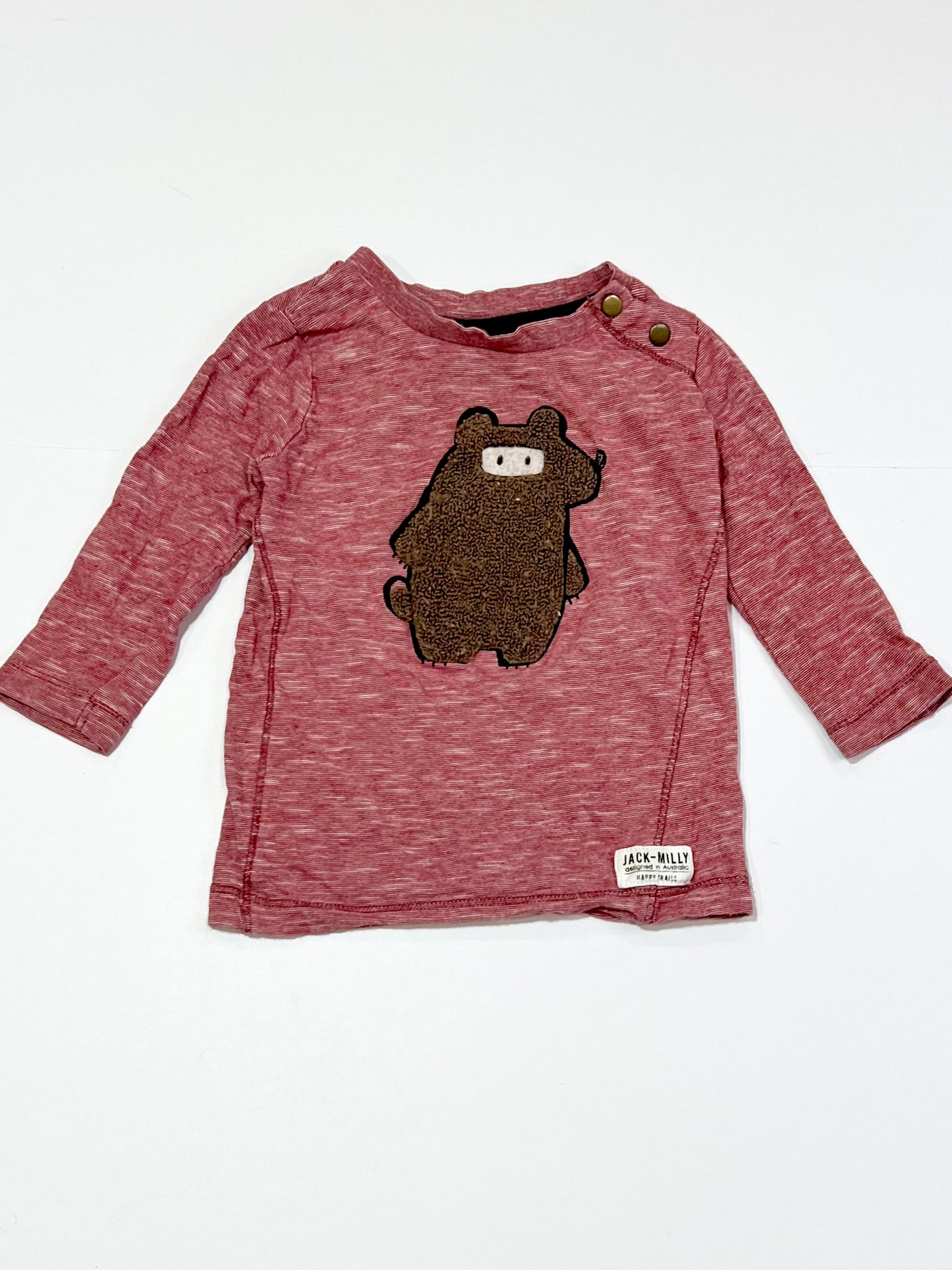 Red bear top - Size 0