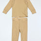 Yellow ribbed set - Size 6-9 months