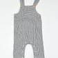 Striped overalls - Size 6-9 months