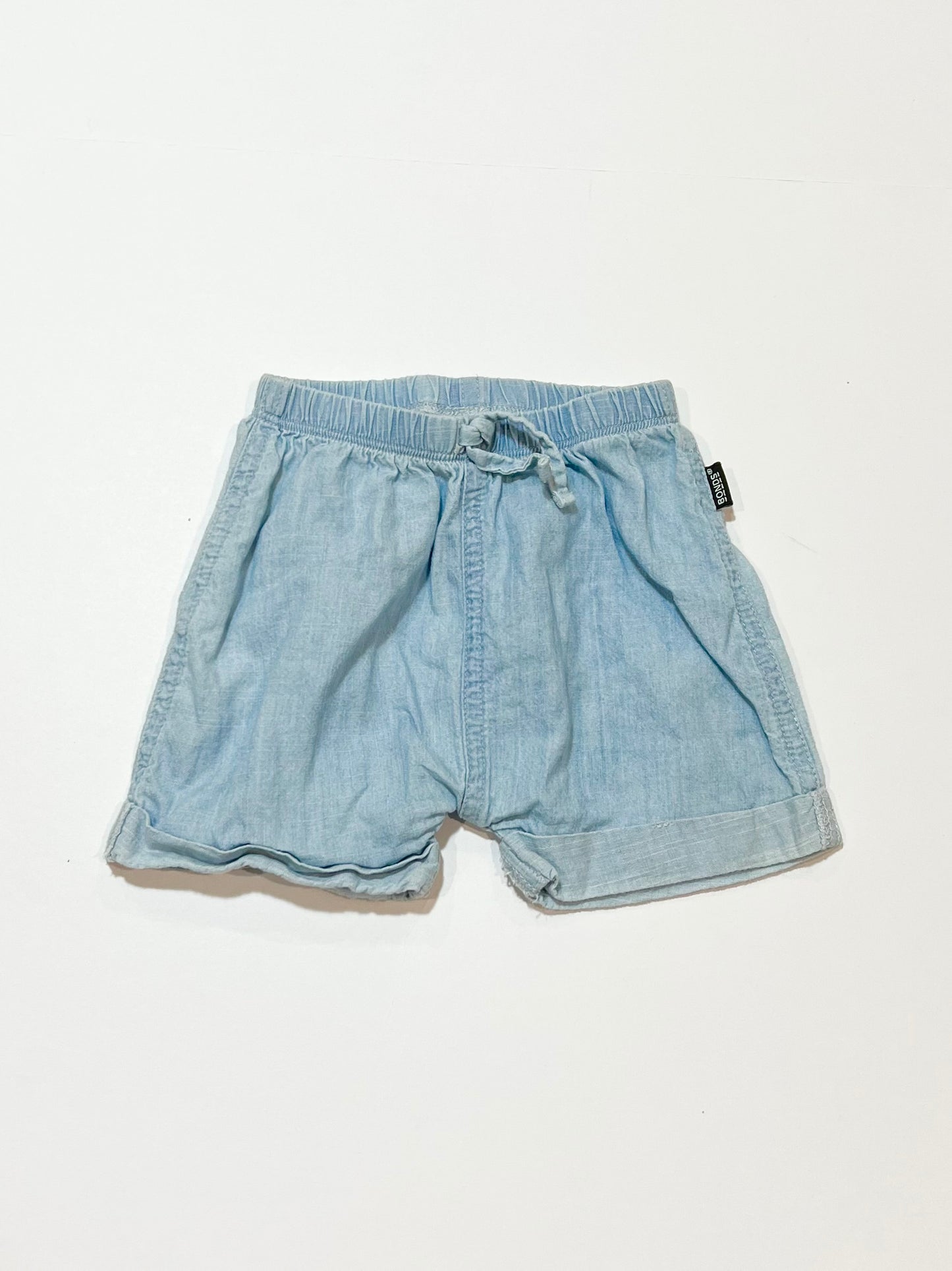 Blue chambray shorts - Size 00