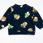 Navy animals sweater - Size 9-12 months