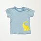 Striped dinosaur tee - Size 00