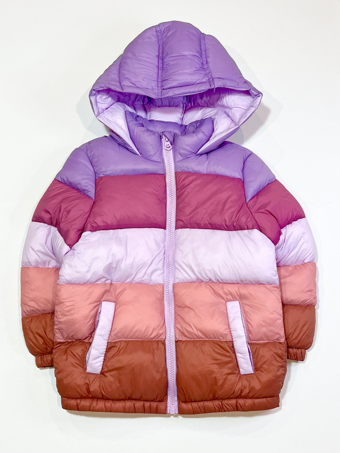 Striped puffer jacket - Size 3-4